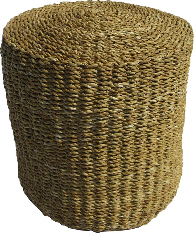 Pouf NEREA, ngjyrë natyrale, 40x40cm