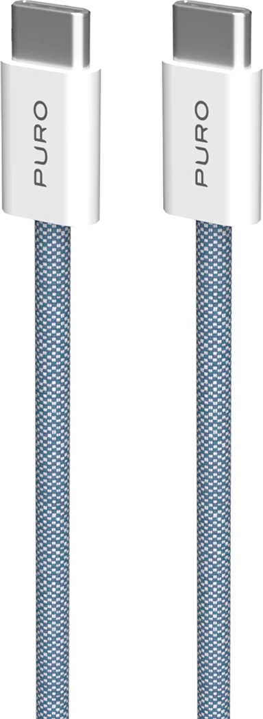 Kabllo USB-C në USB-C Puro Fabrik 1.5m, 60W, Blu