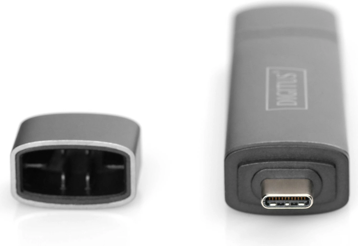 Lexues kartelash Digitus USB-C + USB 3.0, SD/MicroSD, alumini