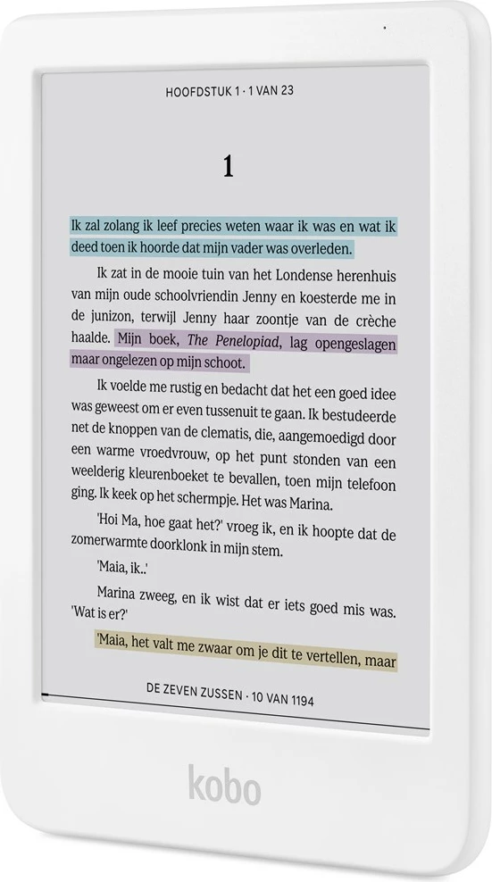 Lexues elektronik KOBO Clara Colour, 16 GB, 6 inç, i bardhë