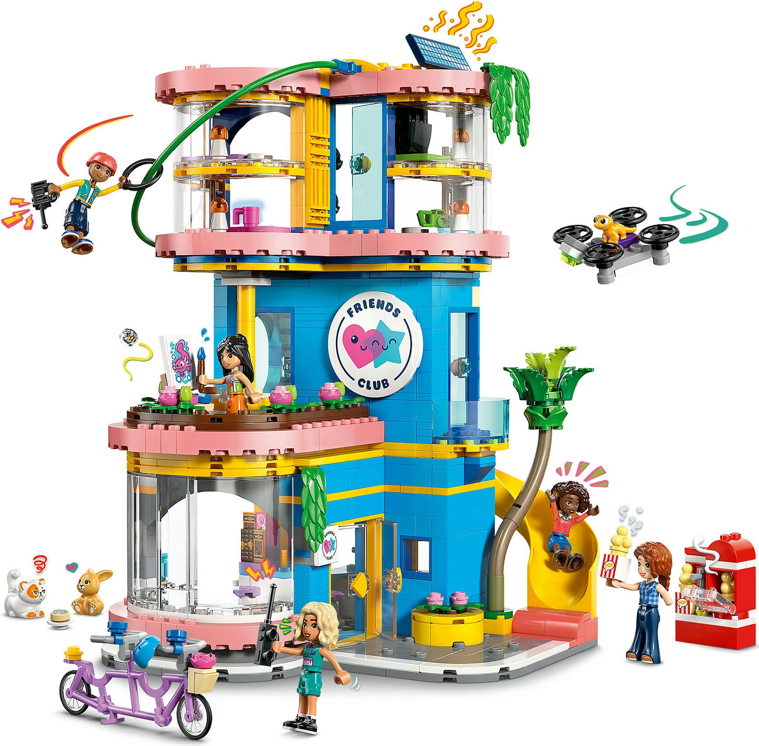 Set ndërtimi LEGO Friends Heartlake City Friends Club House 42689, 794 pjesë, 8+, shumëngjyrësh