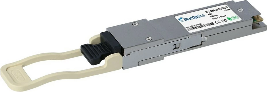 Modul transceiver QSFP+ BlueOptics QSFP-40G-SR4-SS, 40GBASE-SR4, 850nm, 150m, MPO, MMF