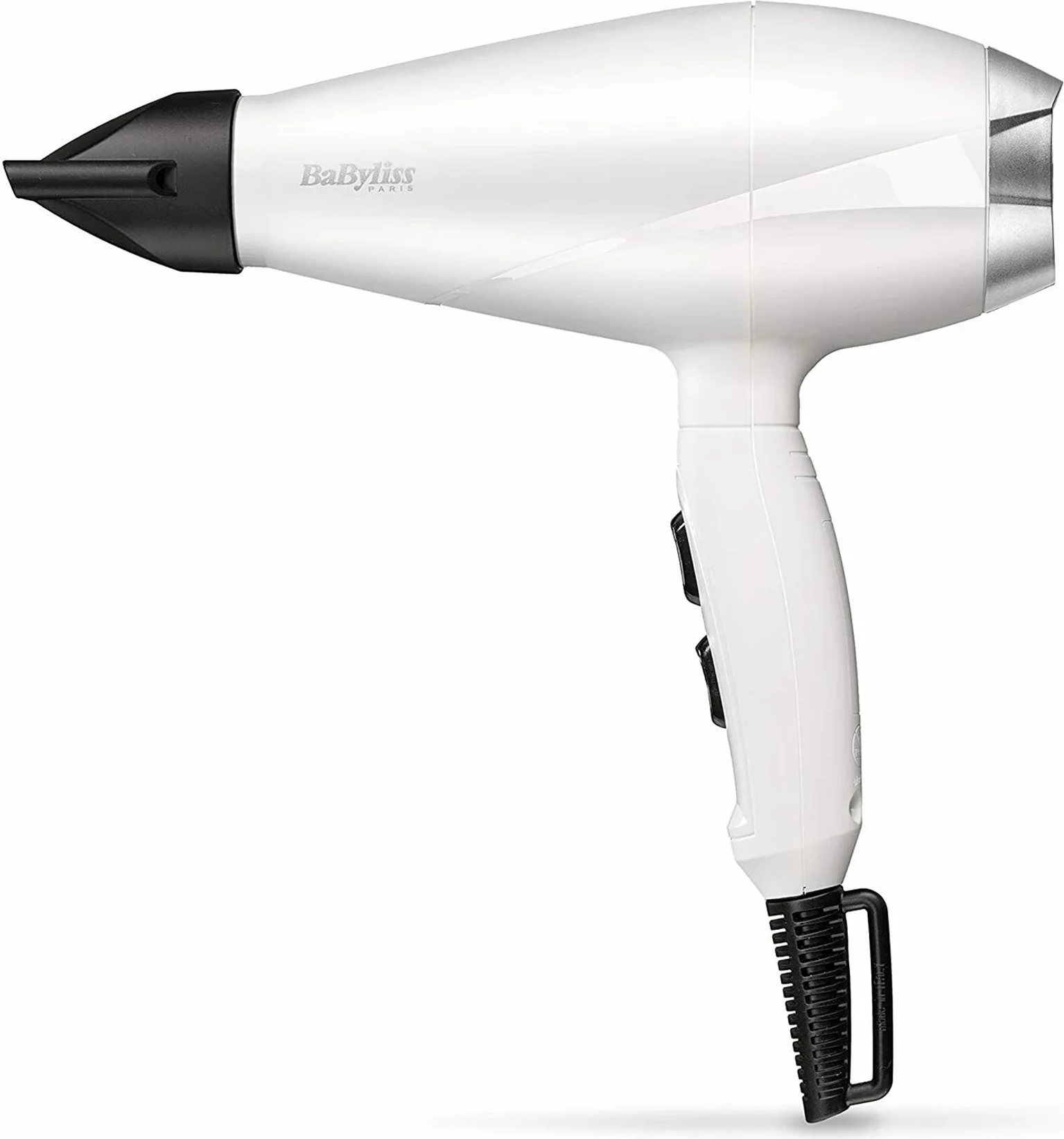 Tharëse flokësh, BaByliss 6704WE, motor AC profesional, 2000W, 2 shpejtësi/2 temperatura + ajër i ftohtë, e bardhë