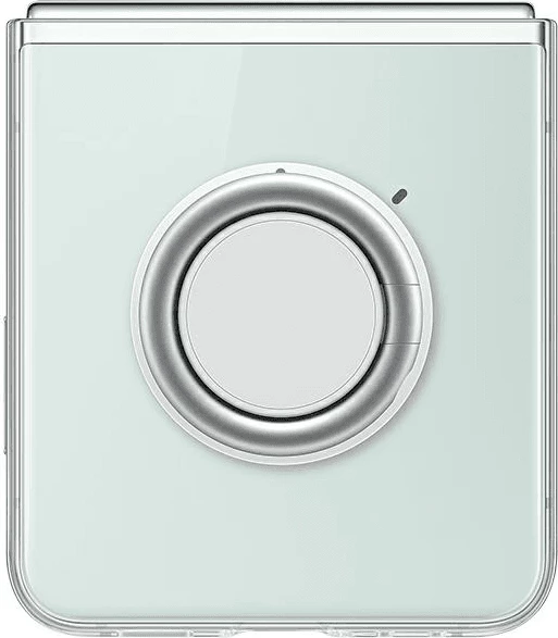 Mbështjellës Samsung Gadget Case EF-XF731CTE për Galaxy Z Flip5 5G (F731), me unazë kapëse/mbajtëse, transparent