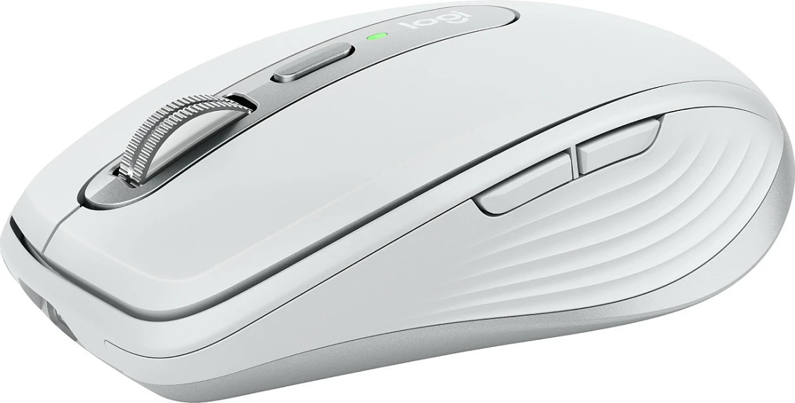 Maus Logitech MX Anywhere 3S për Mac, Djathtas, Laser, RF Wireless + Bluetooth, 8000 DPI, Argjendtë, Bardhë