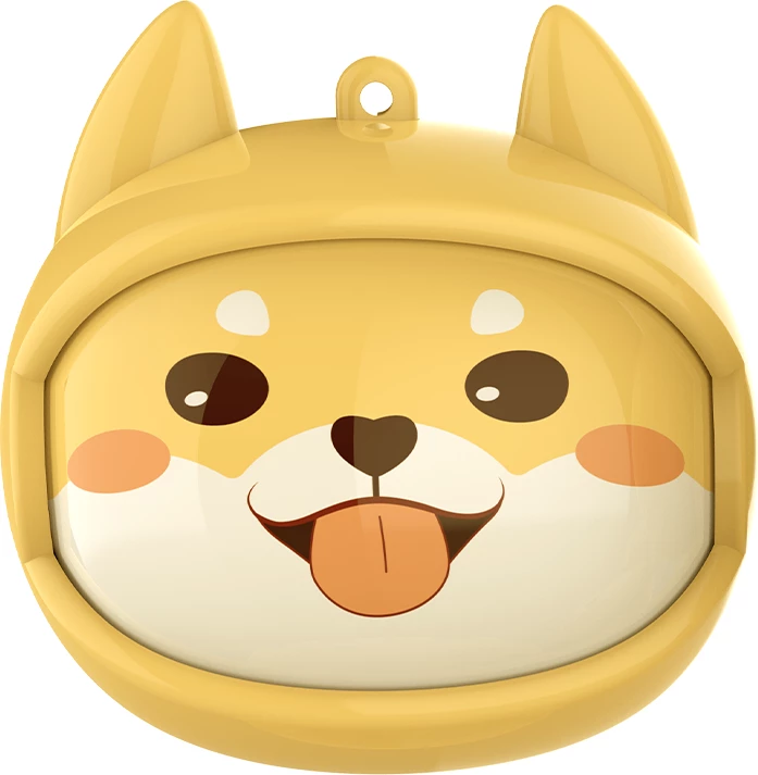 Kufje Moye Flip Face True Wireless Shiba, Bluetooth 5.4, 10mm, me kuti karikimi USB-C, e verdhë