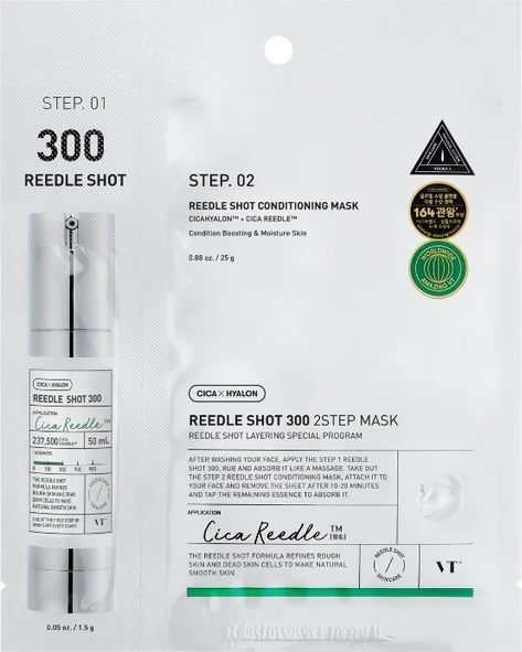 Maskë fytyre për femra VT Cosmetics Reedle Shot 300 2Step Mask 26.5g