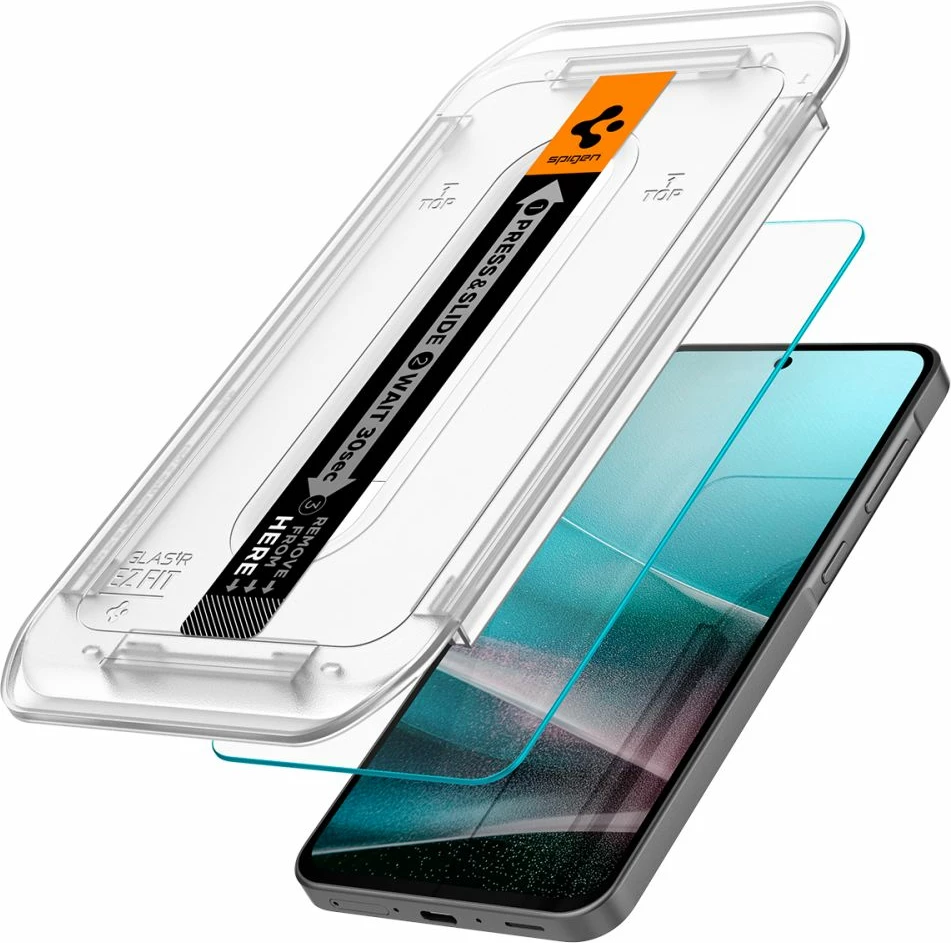 Xham i temperuar Spigen Glas.TR Ez Fit për Samsung Galaxy A36 5G, Transparent, 2 copë