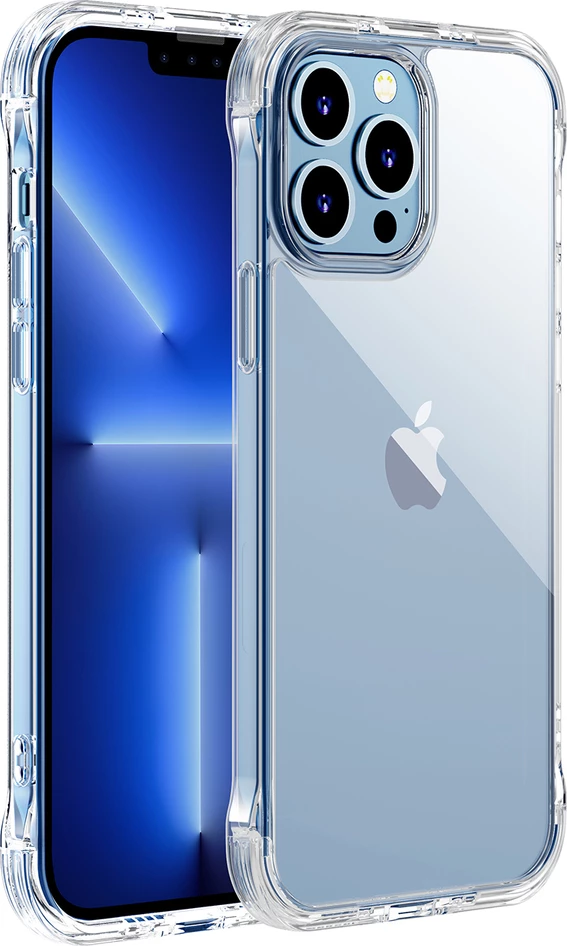 Mbështjellës Joyroom Defender Series JR-BP954 për iPhone 13, transparent, me qëndrim