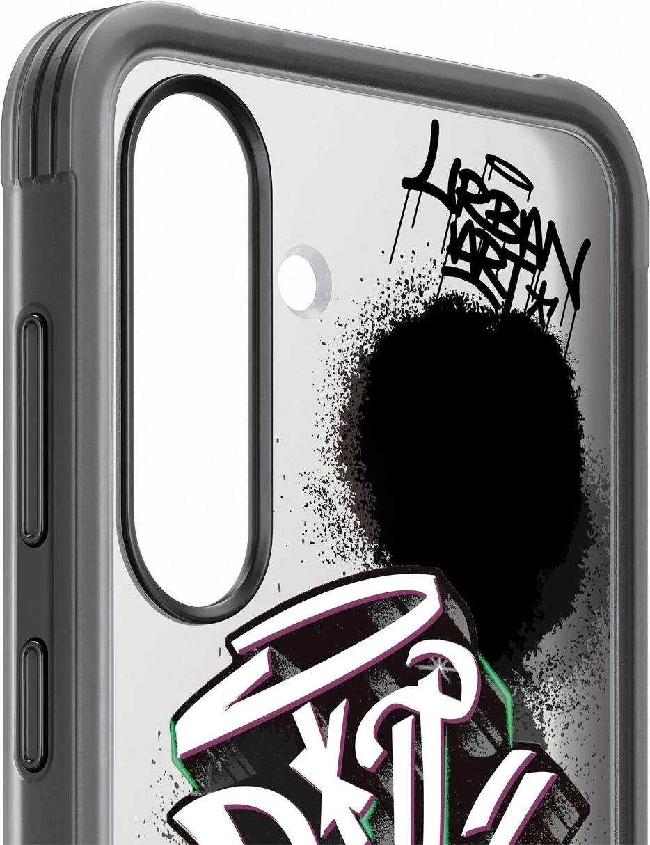 Mbështjellës Samsung Flipsuit Case Rugged EF-JS936CBEGWW për Galaxy S25+, i zi, me dy kapakë të ndërrueshëm