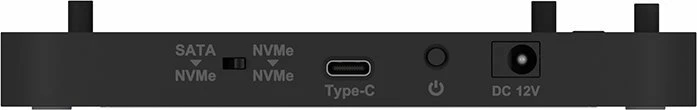 Stacion dokimi Icy Box IB-2913MCL-C31, USB-C 3.2, për M.2 NVMe/SATA + SATA 2.5/3.5, klonim me një buton, e zezë