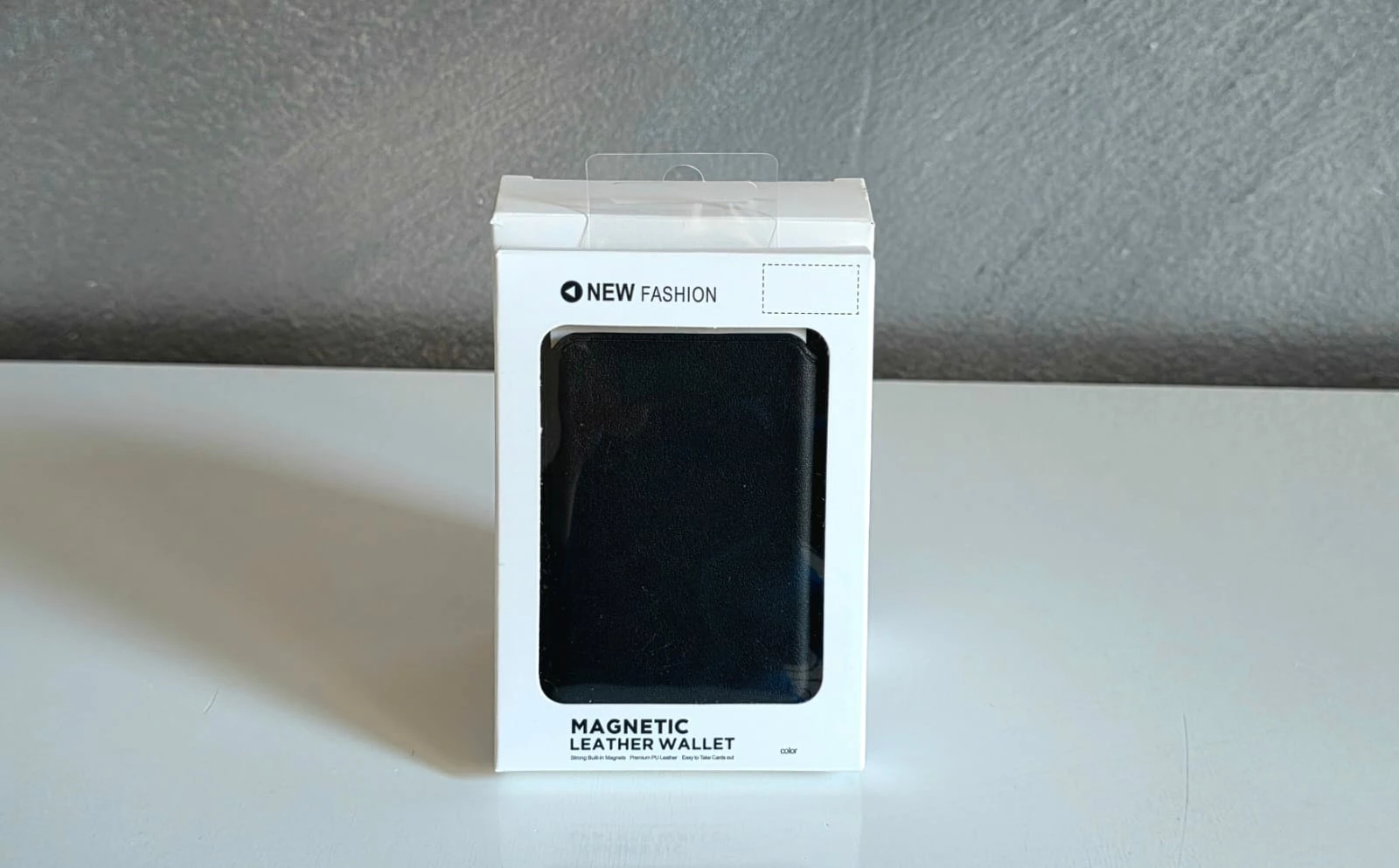 Portofol Magnetik prej Lëkure për Mbajtje Kartash dhe Telefoni