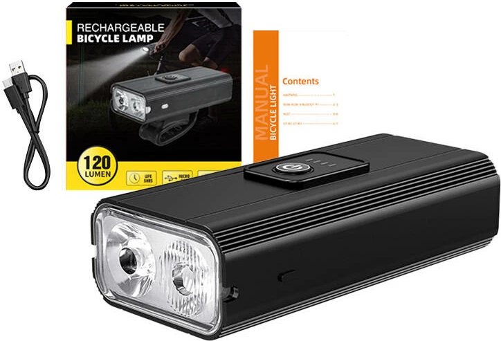 Dritë biçiklete Superfire GT-R3, 600 lumen, e zezë