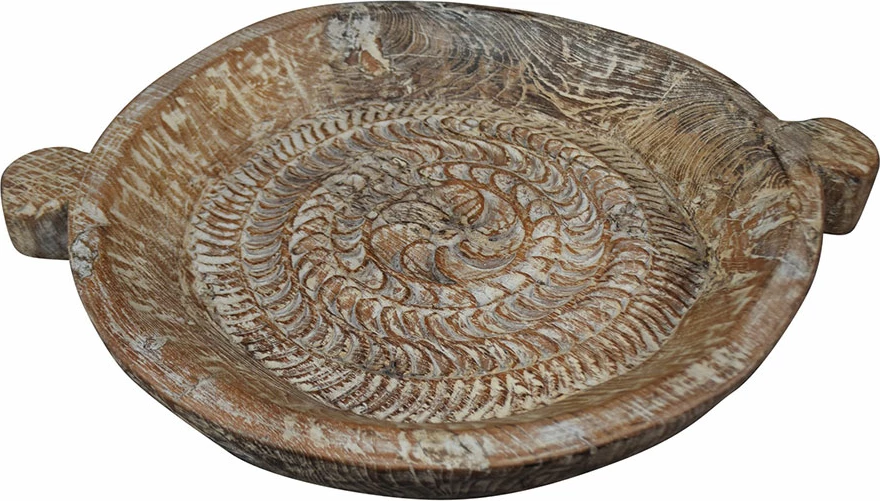 Tabaka dekorative prej druri, ngjyrë kafe, 55x44x8cm