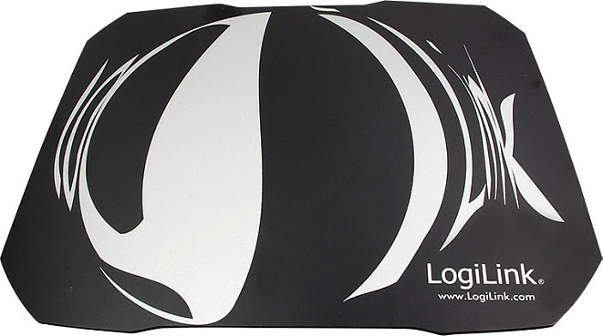 Mauspad LogiLink Q1 Mate Gaming, Teflon-PVC, zi/bardhë