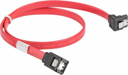 Kabllo SATA III Lanberg CA-SASA-13CU-0050-R, SATA-SATA, 0.5 m, konektor këndor, e kuqe