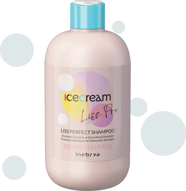 Shampo për flokë Inebrya Ice Cream Liss Pro, 300 ml