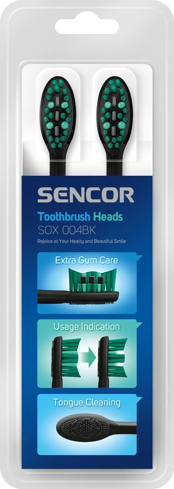 Koka zëvendësuese për furçë dhëmbësh Sencor SOX 004BK, 4 copë