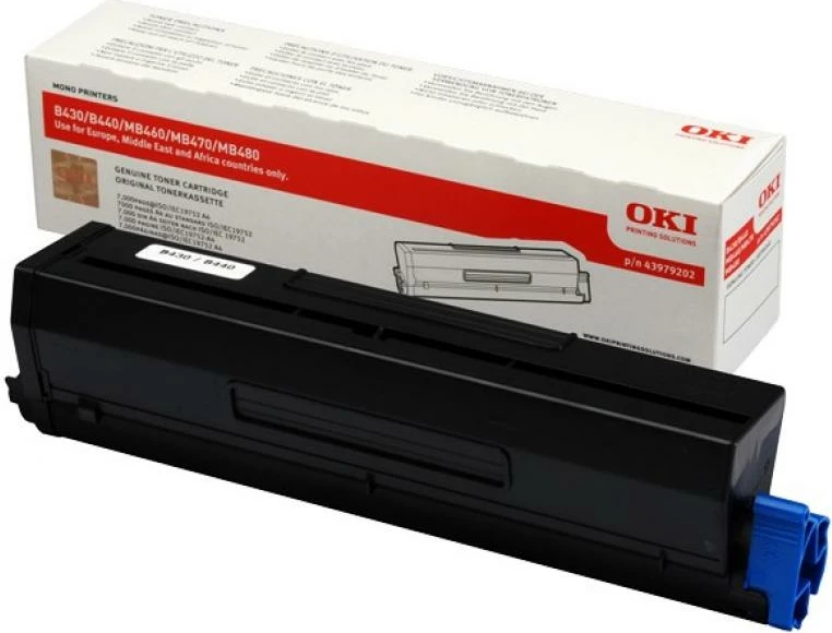 Toner, Oki, B430 (43979202), rendiment 7,000 faqe ISO/IEC 19752, i zi