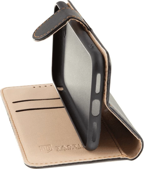 Mbështjellës flip Tactical Fancy Diary Smooth për Samsung Galaxy A57, i zi