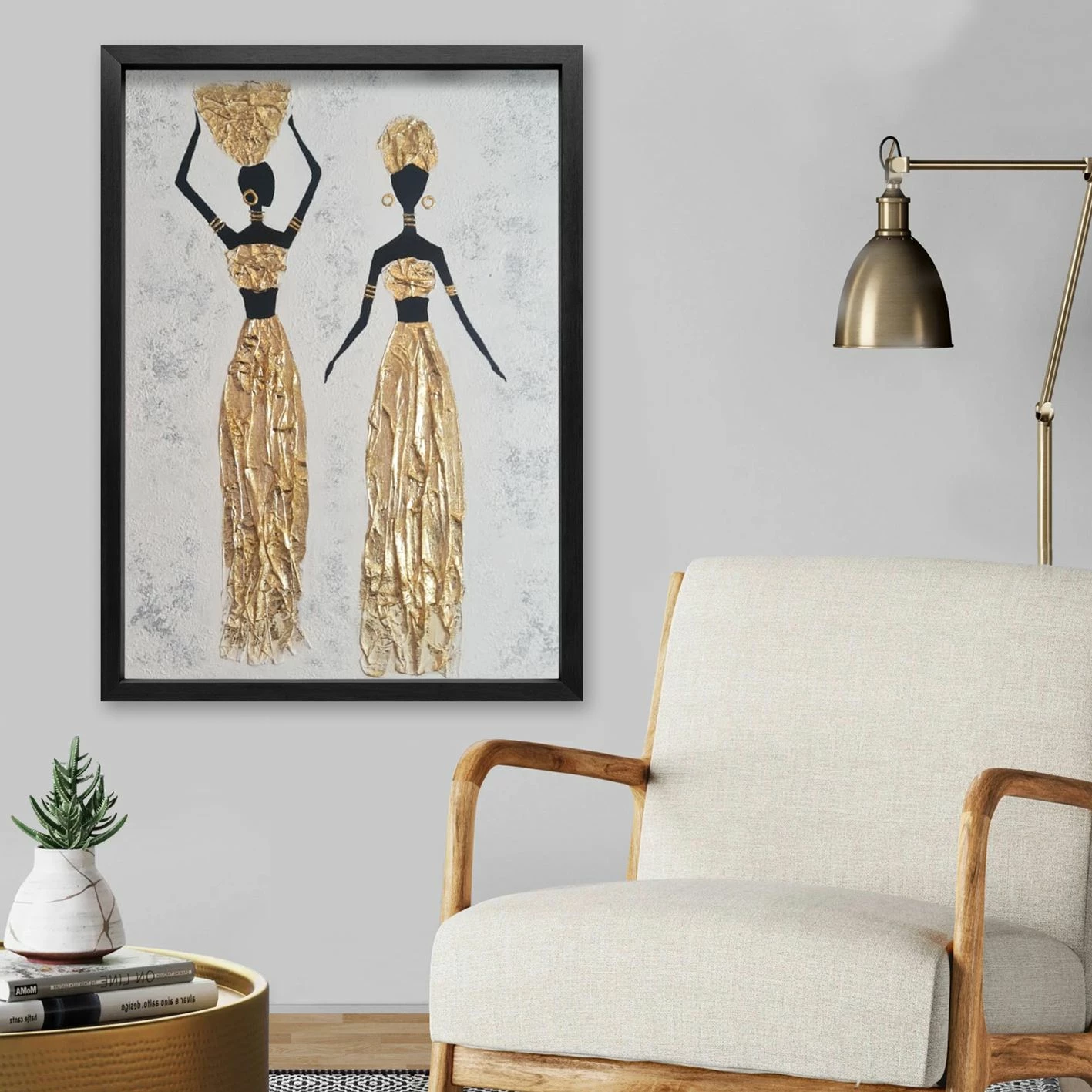 Pikturë dekorative me vaj, shumëngjyrëshe, Wallity, SCOP509058 - 100140, 102x142cm