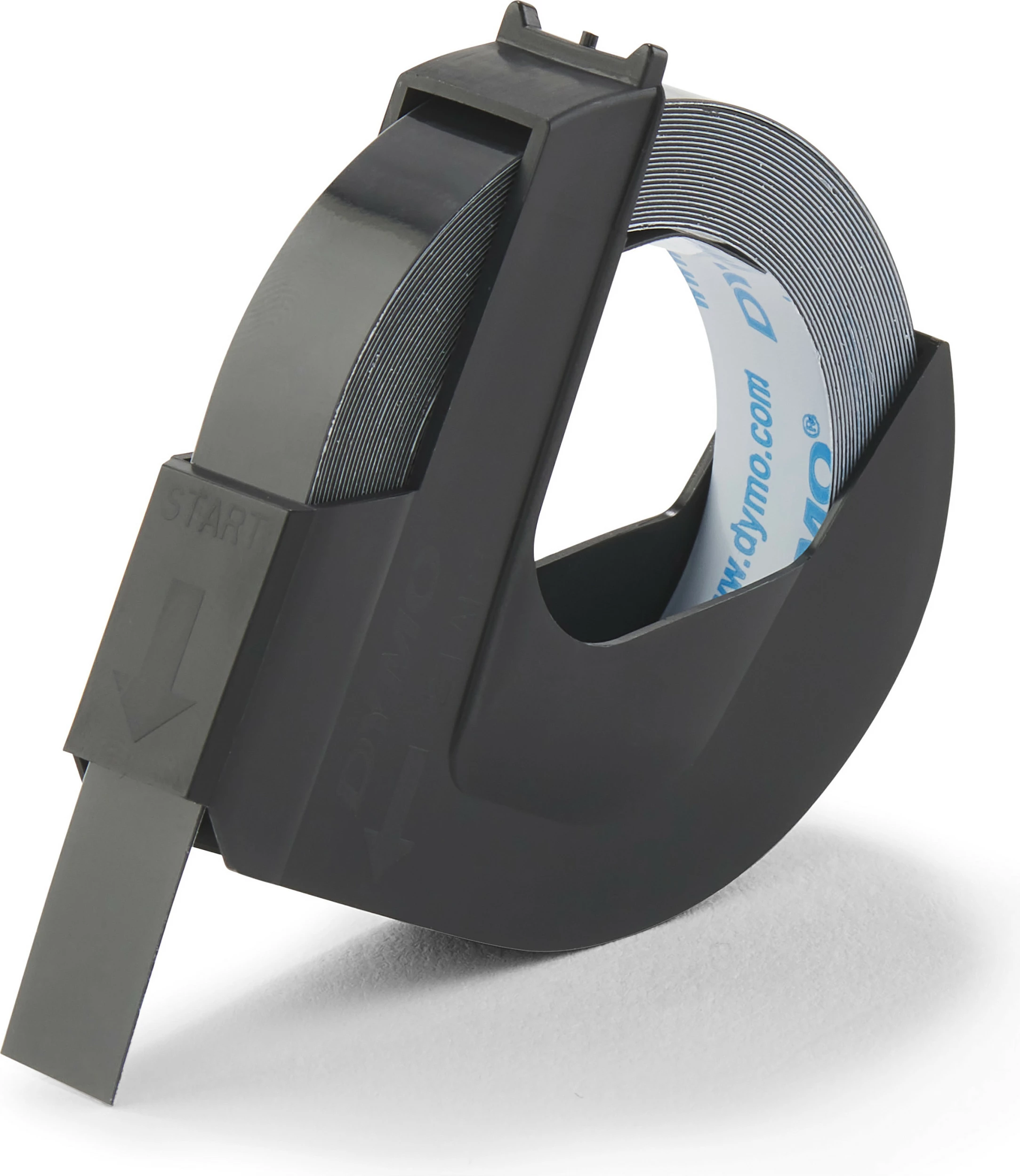 Shirit etikete Dymo 3D, 9 mm x 3 m, plastikë, i zi me shkëlqim