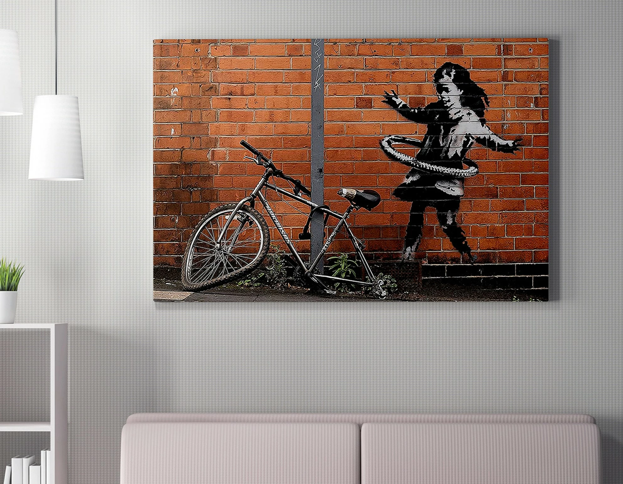 Pikturë dekorative në kanavacë, Banksy, shumëngjyrëshe, WY22, 70x100cm