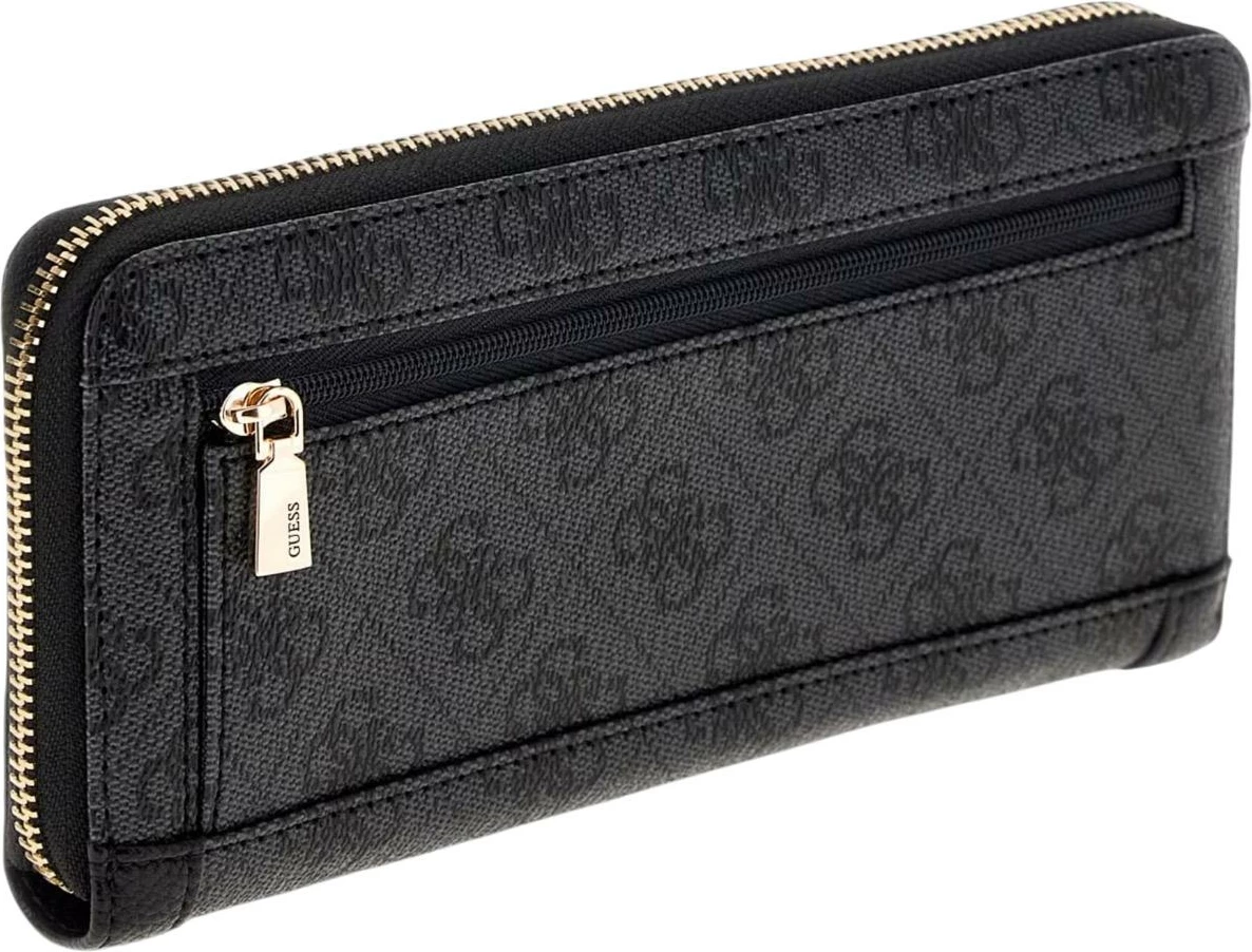 Portofol për femra Guess Coleen Logo SML ZIP SWSG97 49146, antracit