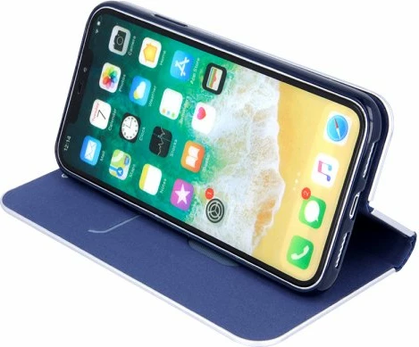 Mbështjellës flip HAVANA Premium për Samsung Galaxy S20 Plus G985, me magnet, me xhep karte, carbon blue