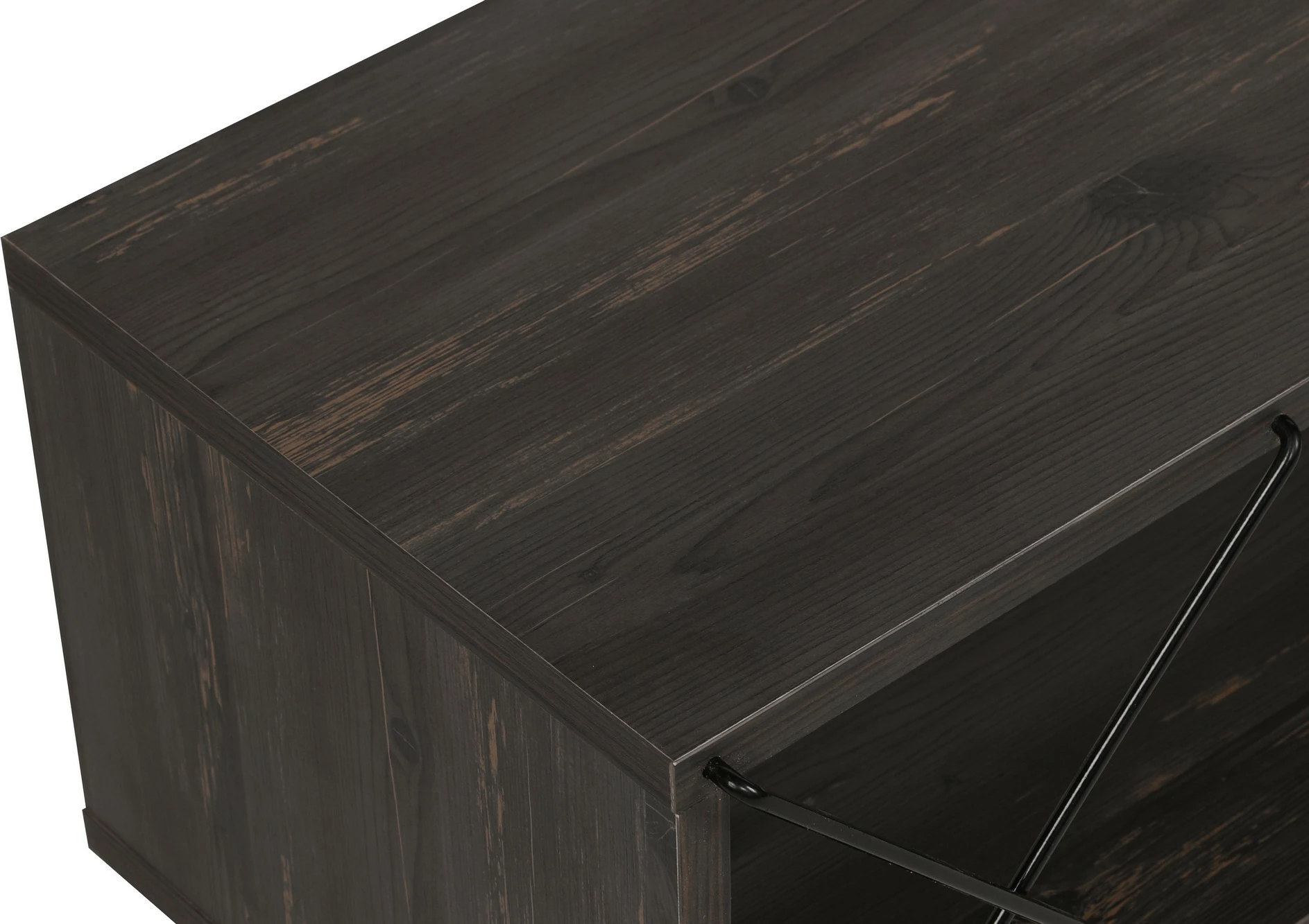 Komodë TV Hanah Home, Street, ngjyrë kafe e errët