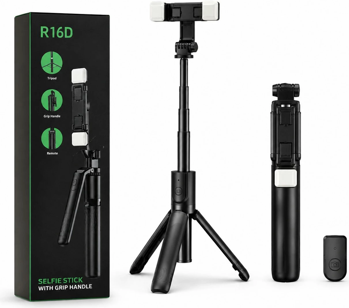 Selfie Stick R16D me tripod dhe telekomandë Bluetooth