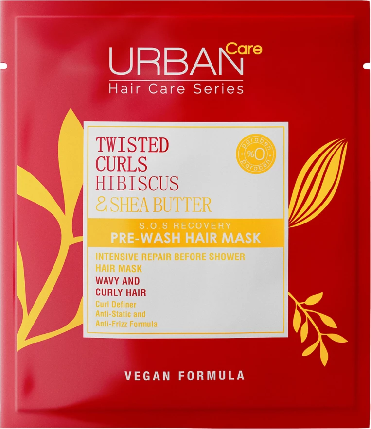 Maskë për flokë kaçurrela Urban Care Hibiscus & Shea Butter, 50 ml