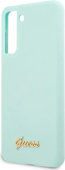 Mbështjellës Guess GUHCS21MLSLMGLB për Samsung Galaxy S21+, silikon, blu