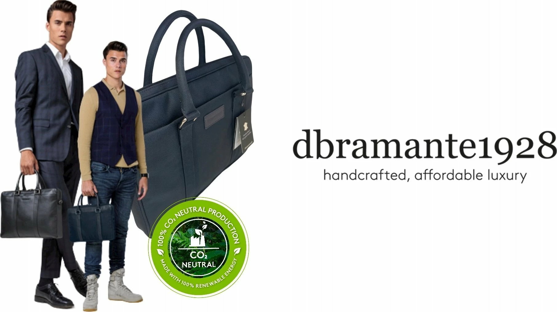 Çantë laptopi dbramante1928 Stelvio Slim Bag Pure 14" lëkurë full-grain, navy