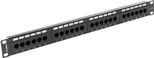 Panel patch Lanberg, 24 porte, 1U, kat.5e, UTP, i zi