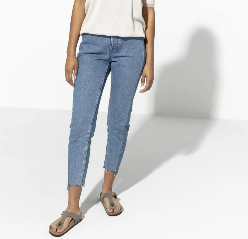 Flip-flops femra Birkenstock, gri-bezhë