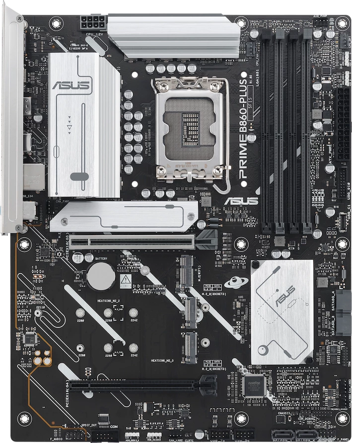 Pllakë amë ASUS PRIME B860-PLUS-CSM LGA1851 ATX, DDR5, 3x M.2, 4x SATA, PCIe 5.0, 2.5GbE, HDMI/DisplayPort