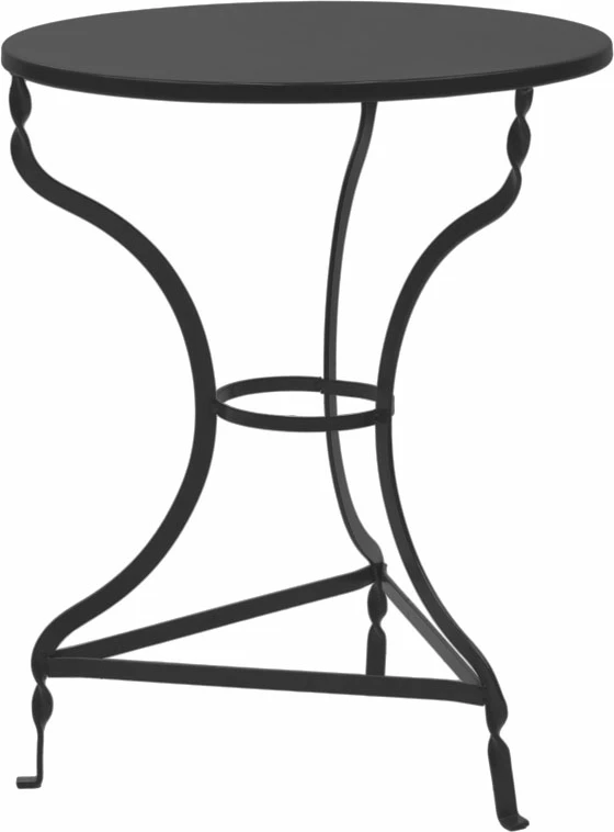 Tavolinë Zappeion Noah metalike e zezë D58x72cm