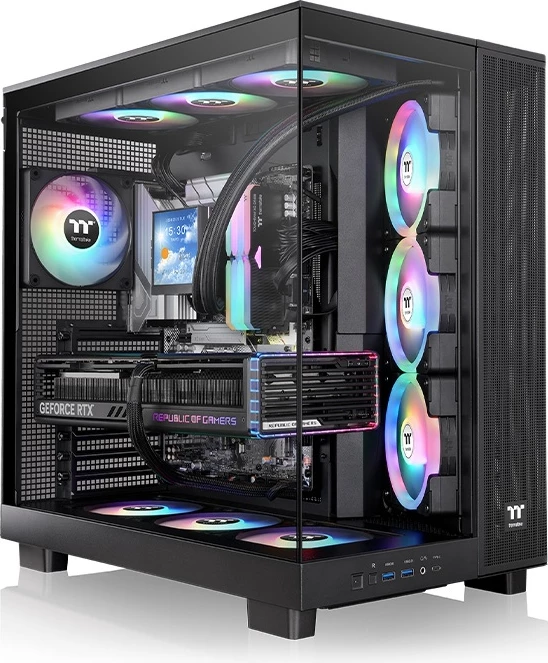 Kasë Thermaltake View 380 XL TG ARGB CA-11E-00M1WN-00 e zezë, 1 copë