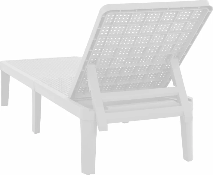 Shezlong Seagull, i bardhë, 191x55x29