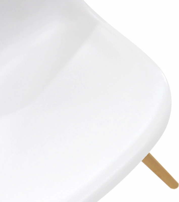 Karrige Julita PP e bardhë-këmbë natyrale 46x50x82cm