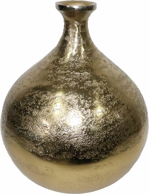 Vazo dekorative BARNA, alumin, ngjyrë ari, 20x20x25 cm