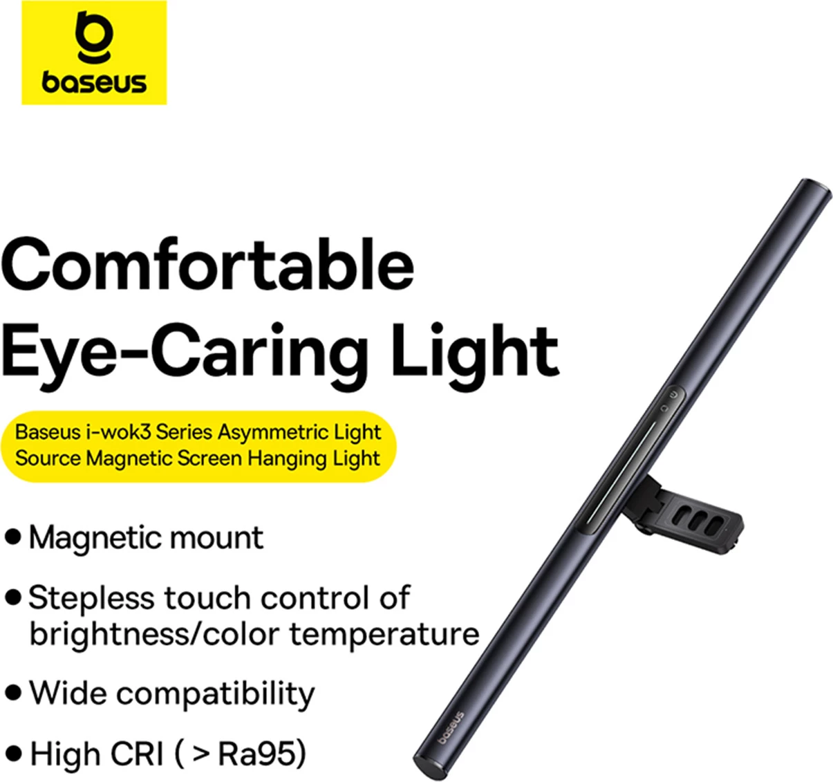 Llambë monitori Baseus i-wok 3 BS-LT007, magnetike, USB-C, e zezë