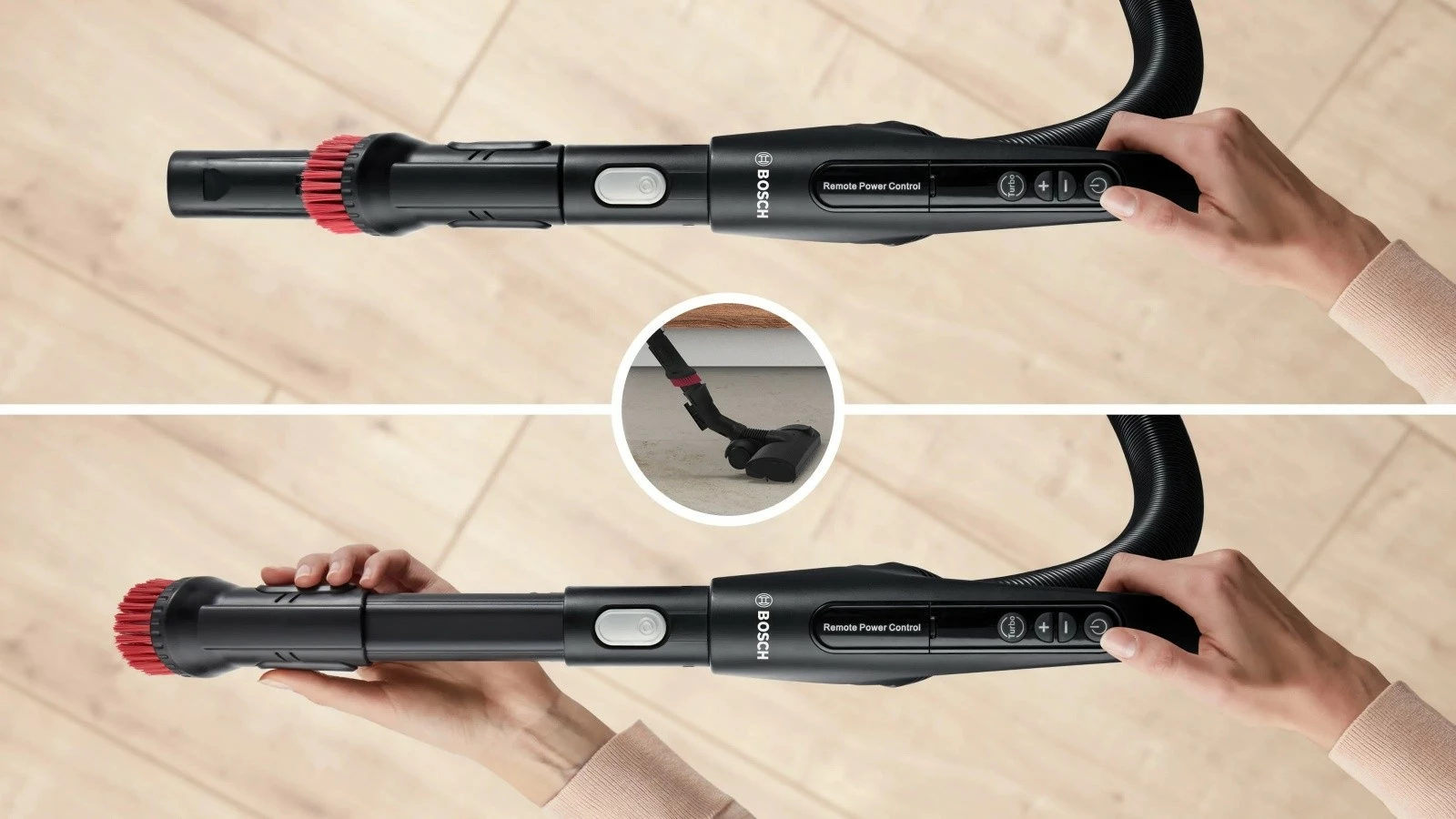 Fshesë me qese, Bosch, BGB6SIL1, ProSilence 66 dB, filtër HEPA, rreze 12 m, e bardhë