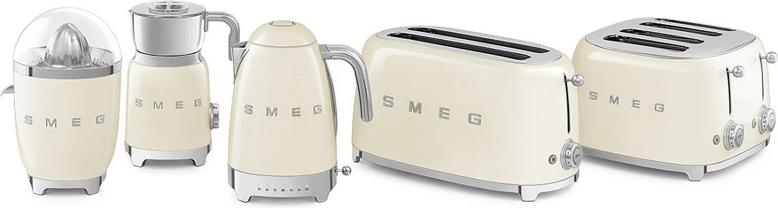 Ibrik elektrik SMEG KLF04CREU, 1.7L, 2400W, krem
