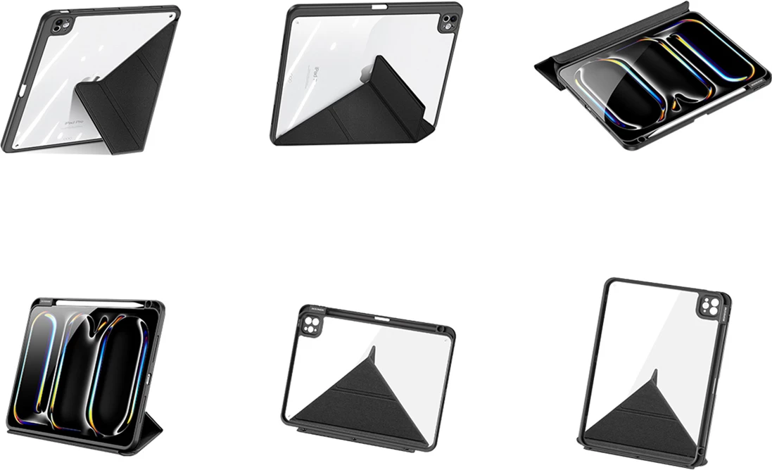 Mbështjellës Dux Ducis Magi për iPad Pro 11\" (2024/2025), me stand, i zi