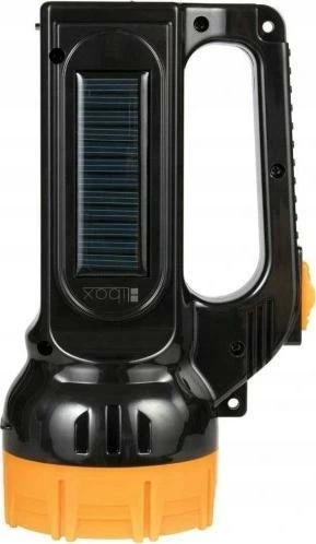 Reflektor dore i rikarikueshëm Libox LB0169 2-në-1 me panel solar, LED, i zi