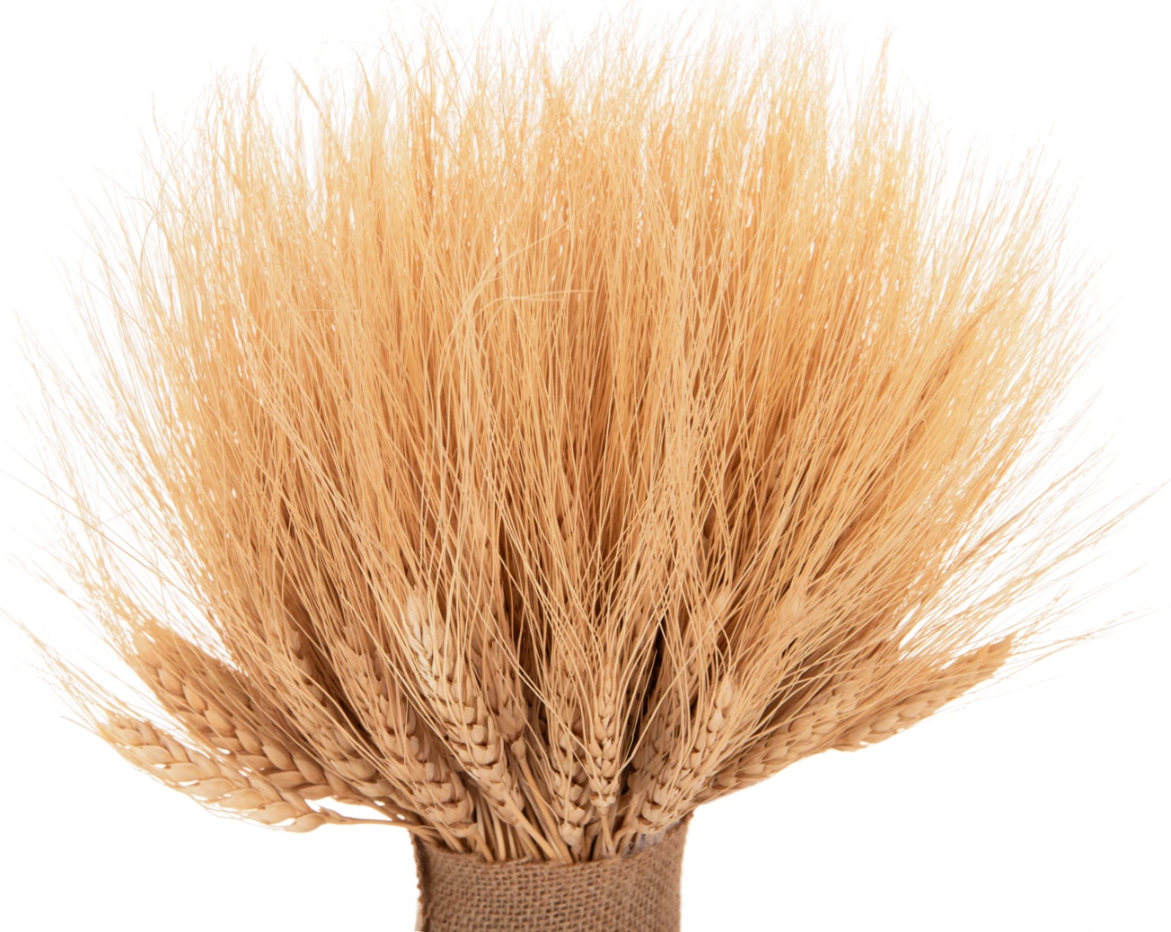 Buqetë dekorative me grurë të thatë, ngjyrë natyrale, FH7963, 48H cm