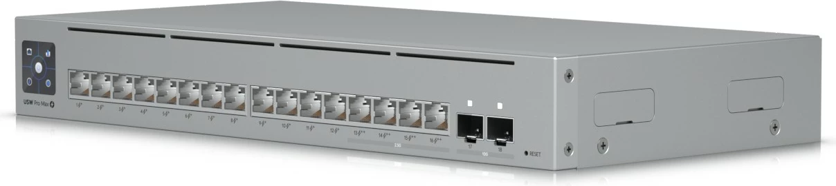 Switch Ubiquiti Pro Max 16 PoE, Managed, L3, Gigabit Ethernet, Rack mounting