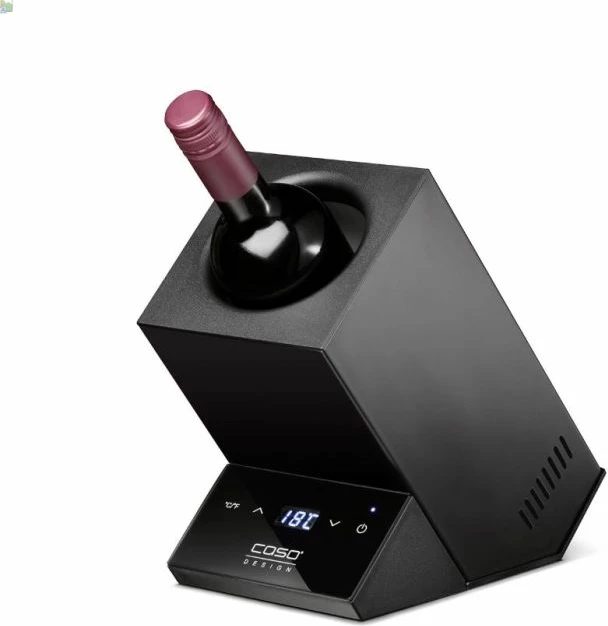 Ftohës shishe vere CASO WineCase One (MPN 614) 5-18°C, 1 shishe, e zezë/argjendtë